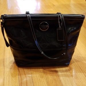 Black coach purse